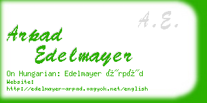 arpad edelmayer business card